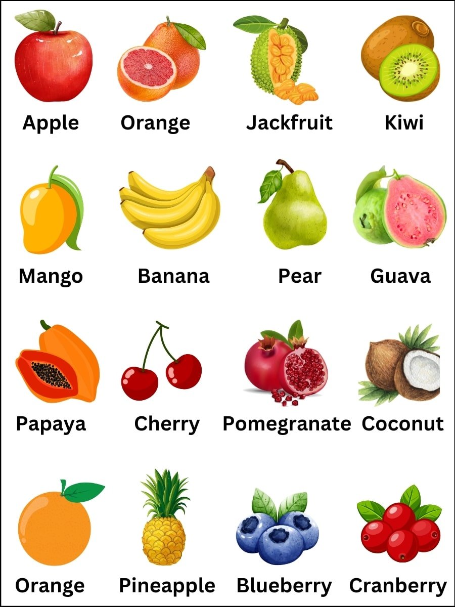 fruits names