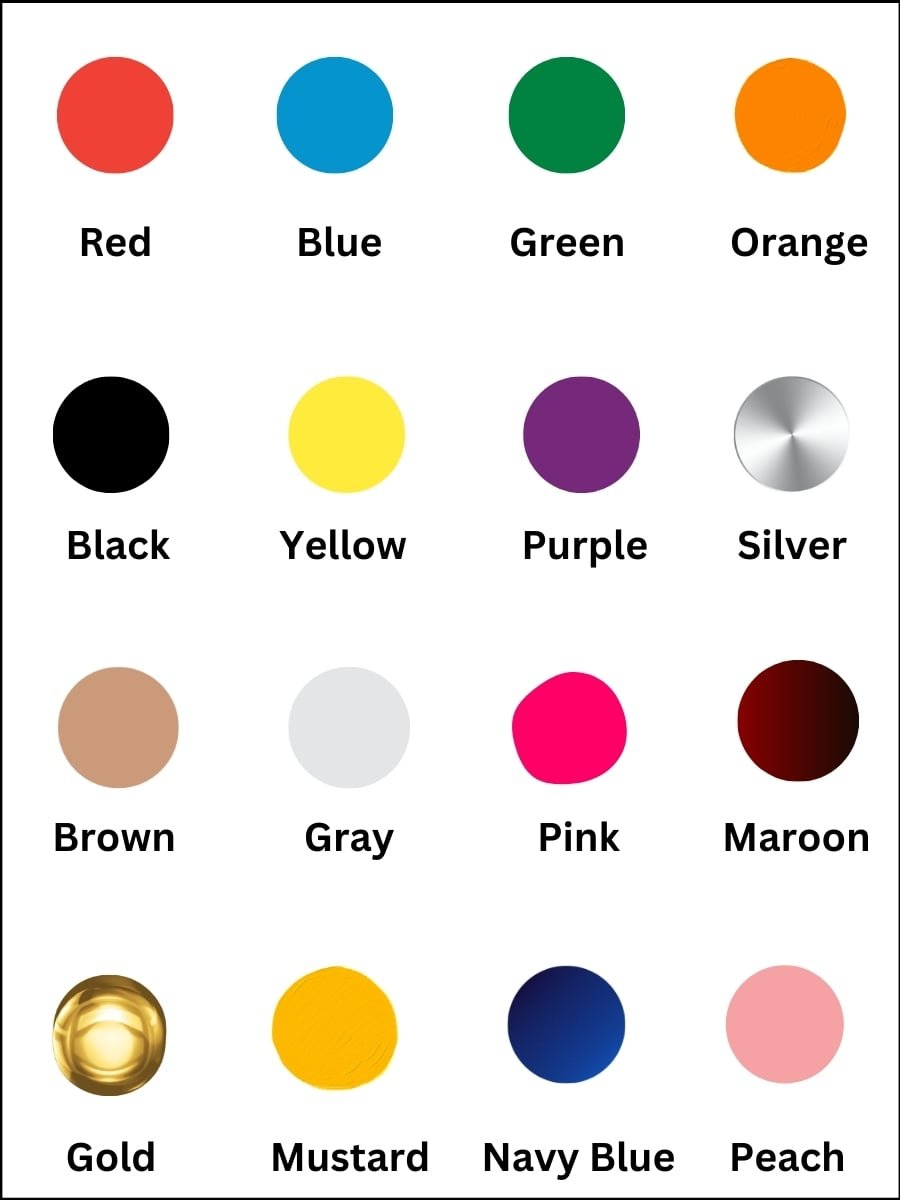 name of colours